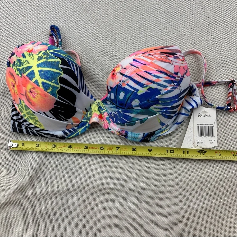 Raisins Women's Haleiwa Moonshadow Underwire Bra Swim Top Size M